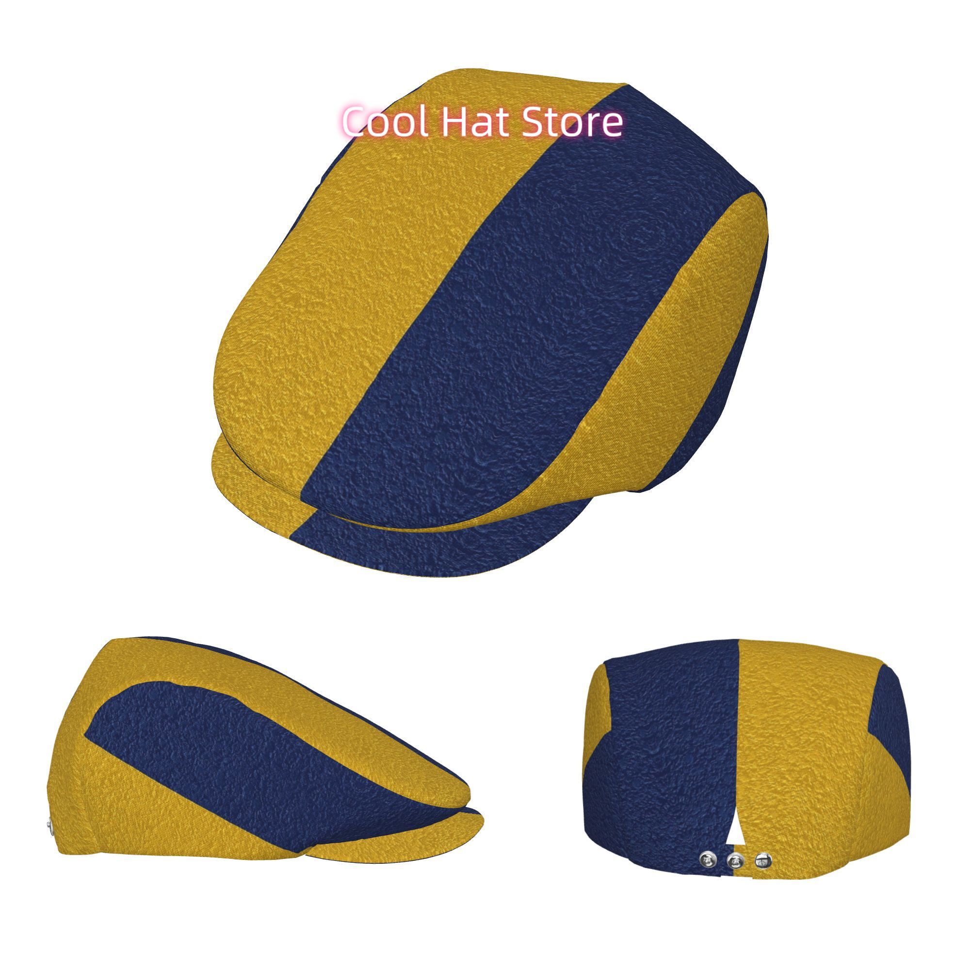 Matte Textured Yellow & Navy S - Newsboy Cap Ivy 评论和价格