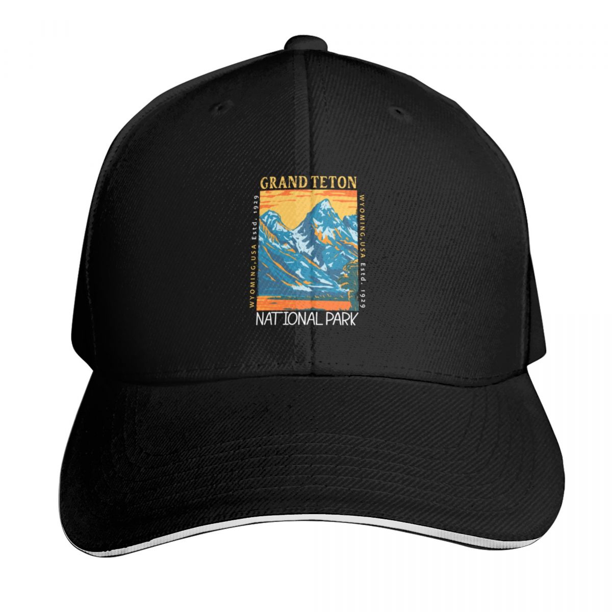Grand Teton National Park Wyom - Baseball Cap Structured 评论和价格