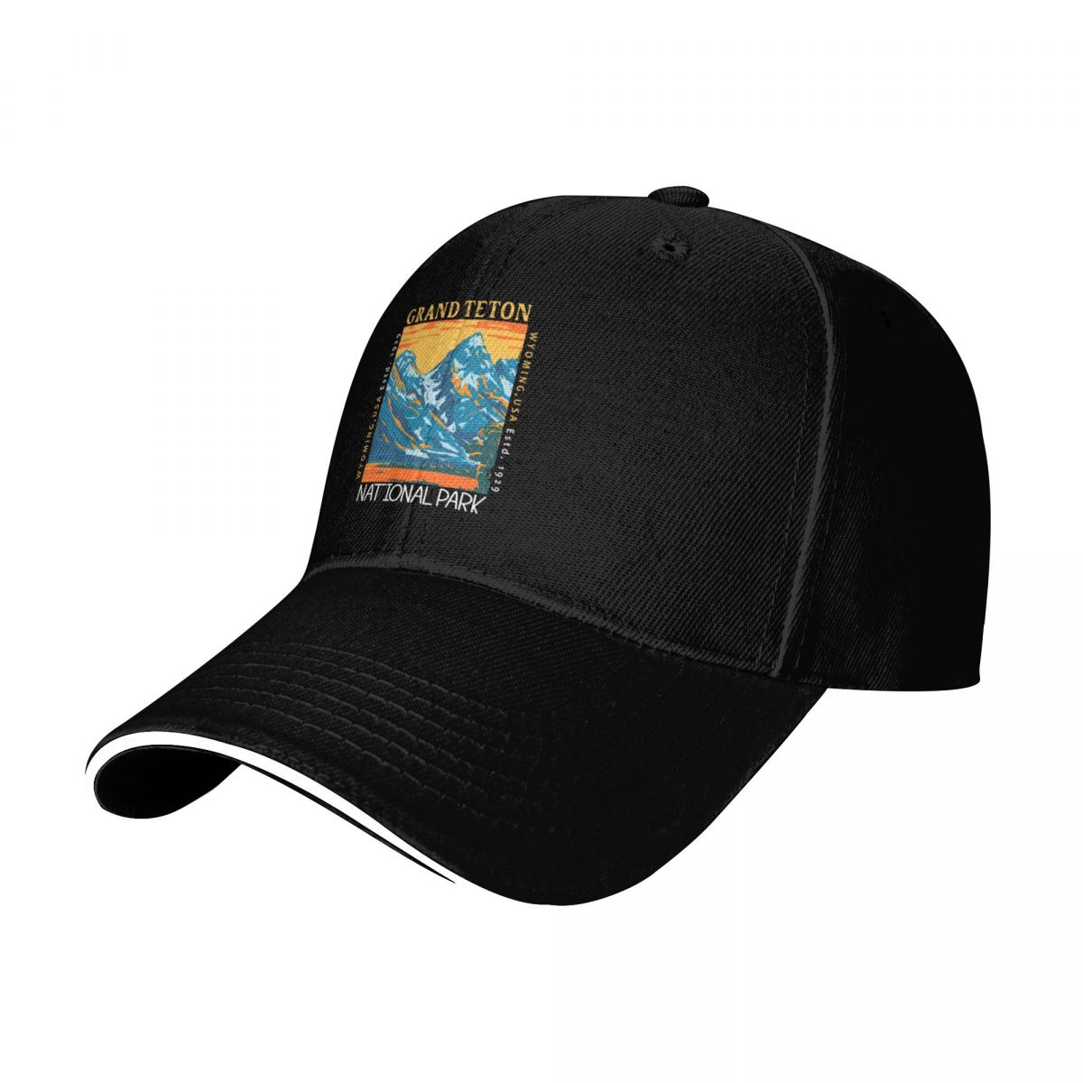 Grand Teton National Park Wyom - Baseball Cap Structured 评论和价格