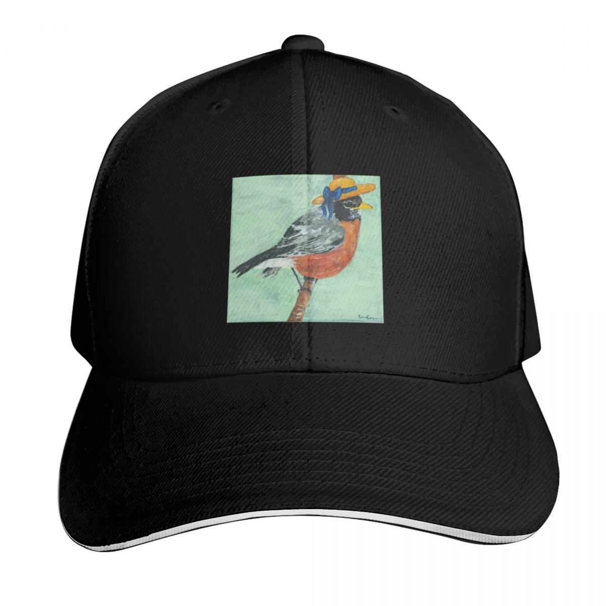 Birds with Hats: Garden Party  - Baseball Cap Structured 评论和价格