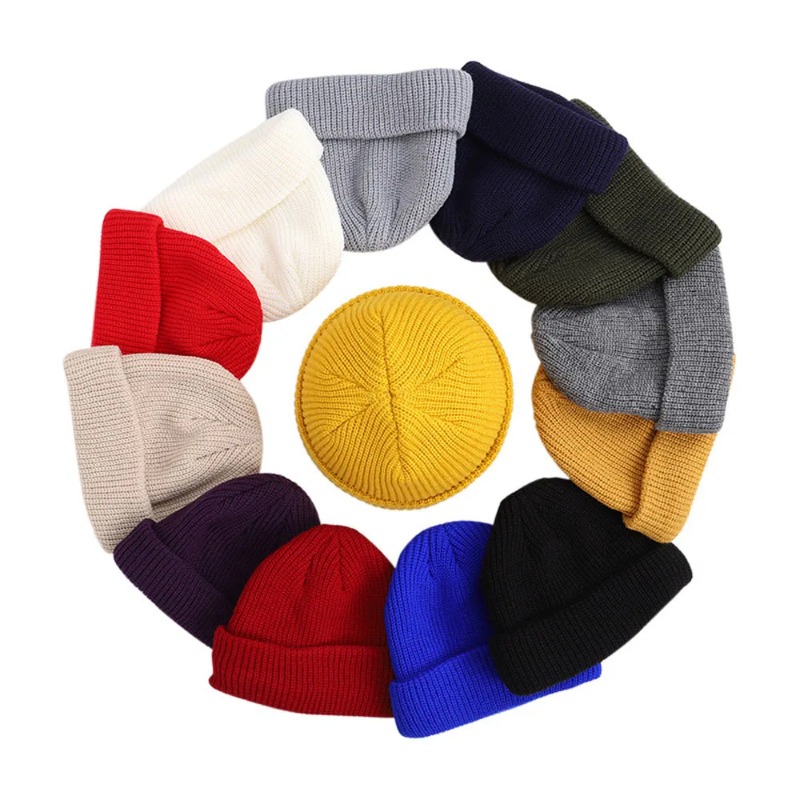 Winter Soft Knitted Beanie Hat - Beanie Cuffed Knit 评论和价格