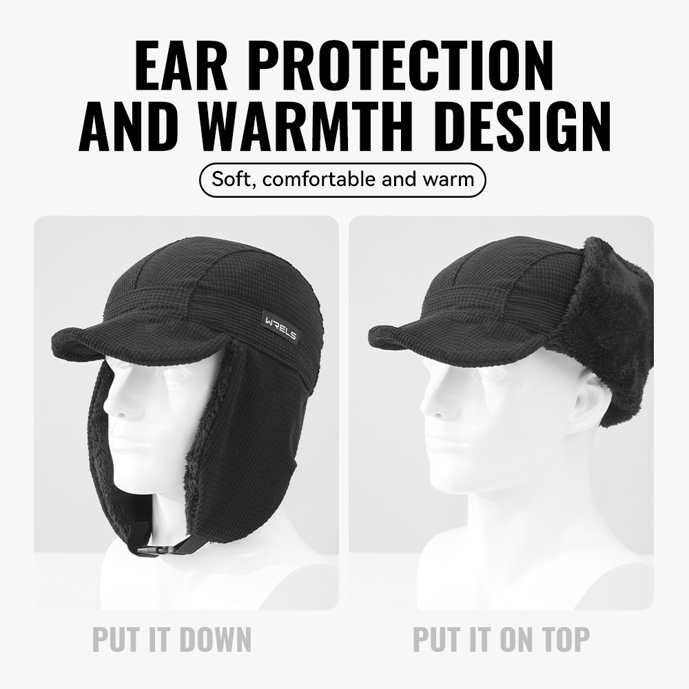 WRELS Winter Trapper Hat Windp - Trapper Hat Ear Flap 评论和价格
